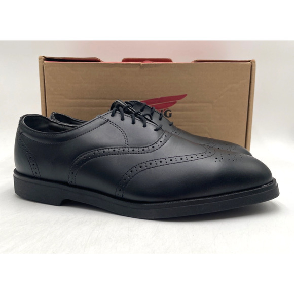 Red Wing Shoes WINGTIP 8701 Men's NEW Safety-Toe Work Shoe Black US Size 12 3E - Picture 1 of 11
